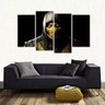 Quadro Decorativo Scorpion Mortal Kombat Em Tecido 4 Peças 1 - 2