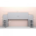 Ver imagem 3 de Cabeceira Casal Regulável com Prateleiras Acapulco 