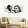Quadro Casablanca Filme Antigo Preto e Branco Mosaico - 4