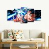 Quadro decorativo Goku Mosaico Para Quarto 125x60 5 Peças - 4
