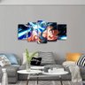 Quadro decorativo Goku Mosaico Para Quarto 125x60 5 Peças - 3