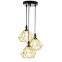 Ver imagem 1 de Lustre com 3 Pendentes Diamante - Amarelo - 3-2100-1