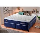 Ver imagem 2 de Cama Box King Lagras com Colchão Molas Ensacadas 193x203x60 Azul