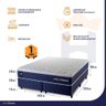 Cama Box King Lagras com Colchão Molas Ensacadas 193x203x60 Azul - 4