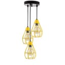 Ver imagem 1 de Lustre com 3 Pendentes Aramados - Amarelo - 3-2800-1