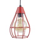 Ver imagem 2 de Lustre com 3 Pendentes Aramados Gota - Vermelho - 3-2800-2