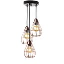 Ver imagem 1 de Lustre com 3 Pendentes Aramados Gota - Cobre- 3-2800-10