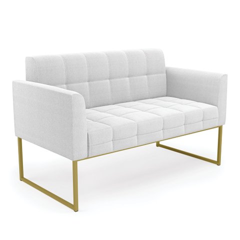 Namoradeira e Poltrona Industrial Dourado Elisa Bouclê D03 - D'Rossi