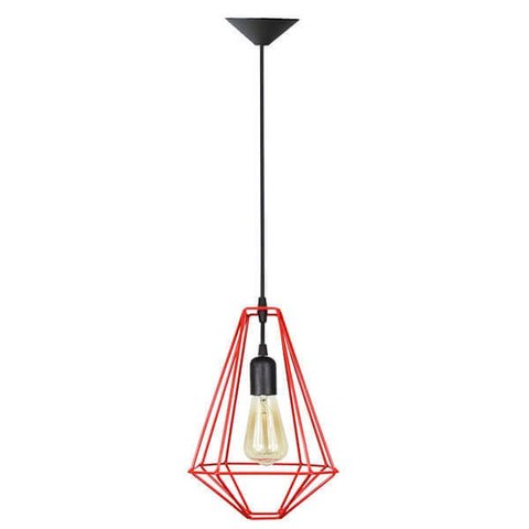 Pendente Aramado Modelo L - Vermelho - 2251-2