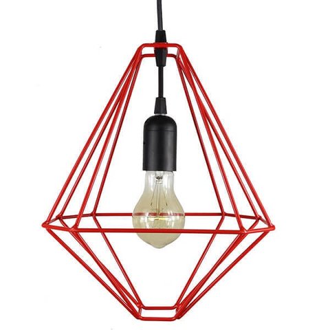 Pendente Aramado Modelo H - Vermelho - 2252-2