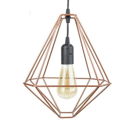 Pendente Aramado Modelo H - Bronze - 2252-13