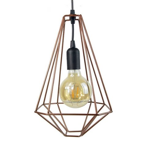 Pendente Aramado Modelo L - Bronze - 2251-13