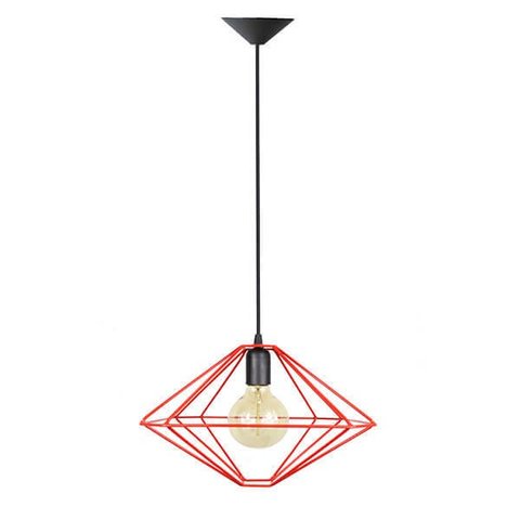 Pendente Aramado Modelo Z - Vermelho - 2253-2