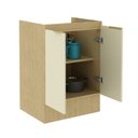 Ver imagem 4 de Balcão com Rodapé 2 Portas e 1 Prateleira 60cm Nanda TM4210 Nature/Arenas