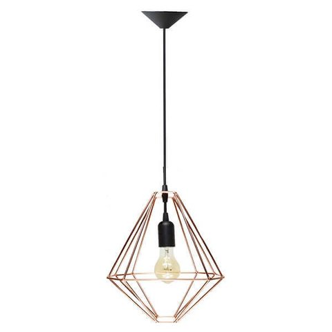 Pendente Aramado Modelo H - Cobre - 2252-10