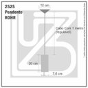 Ver imagem 2 de Pendente Tubo Rohr - Preto - 2525-3