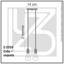 Ver imagem 5 de Lustre Aranha com 2 Pendentes - 2-2510