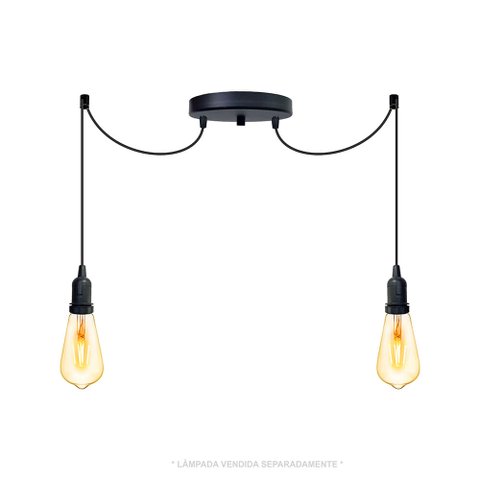Lustre Aranha com 2 Pendentes - 2-2510