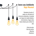 Ver imagem 4 de Lustre Aranha com 3 Pendentes - 3-2510