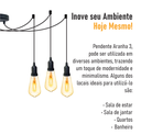 Ver imagem 4 de Lustre Aranha com 3 Pendentes - 3-2510