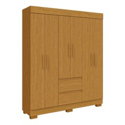Guarda Roupa Casal 6 Portas 2 Gavetas Maya Acp Móveis Cinamomo - 1
