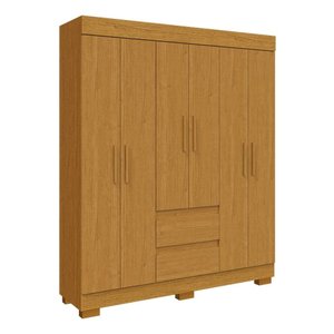 Guarda Roupa Casal 6 Portas 2 Gavetas Maya Acp Móveis Cinamomo