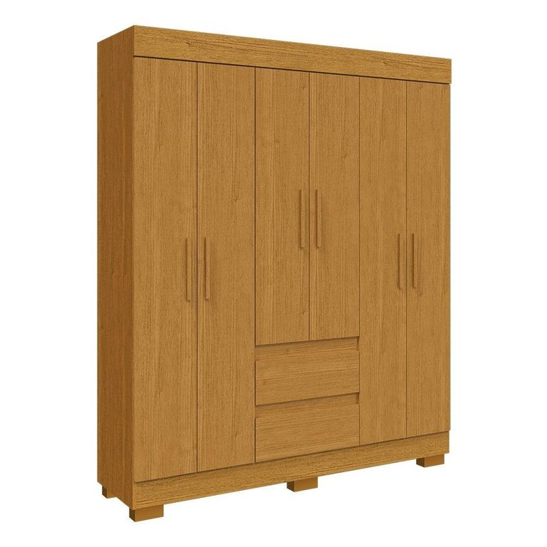 Guarda Roupa Casal 6 Portas 2 Gavetas Maya Acp Móveis Cinamomo Guarda Roupa Casal 6 Portas 2 Gavetas Maya Acp Móveis Cinamomo