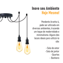 Ver imagem 4 de Lustre Aranha como 4 Pendentes - 4-2510