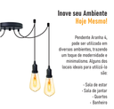 Ver imagem 4 de Lustre Aranha como 4 Pendentes - 4-2510