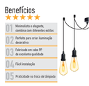 Ver imagem 3 de Lustre Aranha como 4 Pendentes - 4-2510