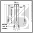 Ver imagem 7 de Lustre Aranha com 5 Pendentes - 5-2510