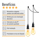 Ver imagem 3 de Lustre Aranha com 5 Pendentes - 5-2510