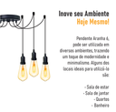 Ver imagem 4 de Lustre Aranha com 6 Pendentes - 6-2510