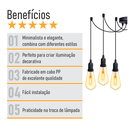 Ver imagem 3 de Lustre Aranha com 6 Pendentes - 6-2510