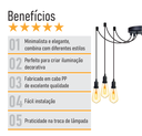 Ver imagem 3 de Lustre Aranha com 7 Pendentes - 7-2510