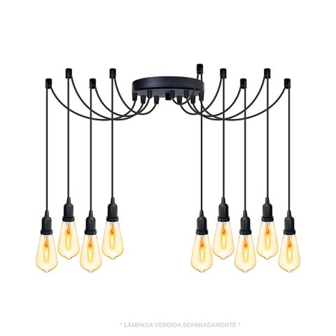 Lustre Aranha com 9 Pendentes - 9-2510