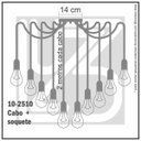 Ver mais imagens de Lustre Aranha com 10 Pendentes - 10-2510