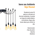 Ver imagem 4 de Lustre Aranha com 10 Pendentes - 10-2510