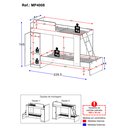 Ver imagem 4 de Beliche 1 Porta Havana Multimóveis Branco