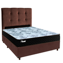 Ver imagem 1 de Cama Box + Colchão Casal Molas Ensacadas Life Gold Paropas + Cabeceira Estofada