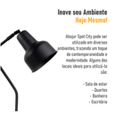 Ver imagem 5 de Luminária Coluna Abajur Piso Chão Spot City - Preto - 3110-3