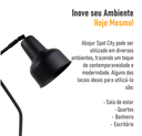 Ver imagem 5 de Luminária Coluna Abajur Piso Chão Spot City - Preto - 3110-3