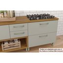 Ver imagem 3 de Kit de Cozinha 2 Peças Princesa 3 Peças (2 Balcões + 1 Aéreo) C3p29 Freijo-off White-nesher