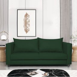 Sofá 2 Lugares Lisboa Suede - Amarena Móveis Sofá 2 Lugares Sofás Verde - 2