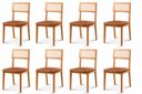 Ver imagem 3 de Kit 8 Cadeiras de Jantar com Encosto de Telinha Ava