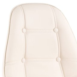 Cadeira Estofada Eames Botonê - Eiffel - Creme - Madeira Clara - 4