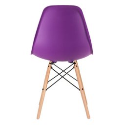 Cadeira Charles Eames Eiffel Dsw - Roxo - Madeira Clara - 3