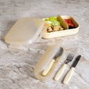 Ver imagem 2 de Kit Talheres Coza Nutri 26 X 6 X 4 Cm Cor Creme Arroz