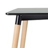 Conjunto de Mesa de Jantar Quadrada Eames Preto com 2 Cadeiras Estofadas Leda Preto - 6
