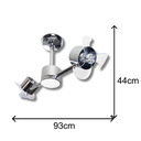 Ver imagem 4 de Ventilador de Teto Treviso Infinit Cromado Controle Remoto